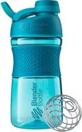 🥤 blenderbottle sportmixer twist cap tritan grip shaker bottle, 20-ounce, teal (c03248) - ultimate fitness companion for mixing smoothies and protein shakes logo