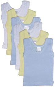 img 2 attached to 👶 Boys Bambini 6-Pack Medium Pastel Tank Tops, 19-26 lb