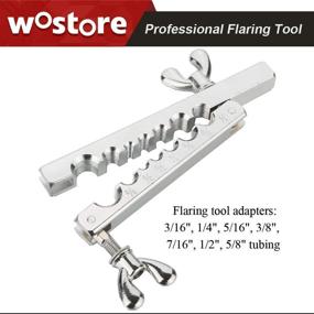 img 3 attached to 🔧 Wostore Flaring Tool Set Tubing Pipe 7 Dies - 3/16-5/8 Inch Kit for HVAC & Copper Plumbing