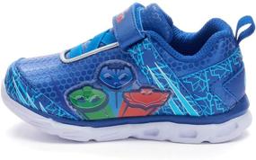 img 1 attached to Top-rated PJ Masks Toddler Shoes: Light Up Tennis Sneakers with Rubber Hard Bottom in Sizes 5-10