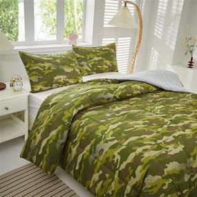 img 2 attached to Comforter Pillowcase Camouflage Breathable Microfiber