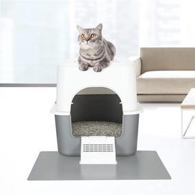 img 3 attached to 🐱 Sfozstra Cat Litter Box with Lid: Splash-Proof, Leak-Proof, and Odorless for Small Cats | Easy Installation and Cleaning