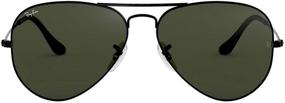 img 2 attached to Black Green 🕶️ Aviator RB3025 L2823 Sunglasses