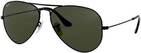 img 4 attached to Black Green 🕶️ Aviator RB3025 L2823 Sunglasses