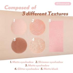 img 2 attached to 🎨 I'M MEME Multi Cube 3: Sweet Pink Mini Multi Palette - 4 Eye-shadows, 1 Blush for K-beauty Lovers! Vegan, Long-lasting Results