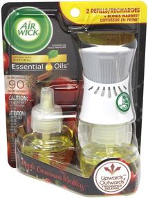 img 1 attached to 🍁 Apple Cinnamon Medley Air Wick Plug in Scented Oil Starter Kit Warmer + 2 Refills - Fall Decor, Essential Oils, Air Freshener - Ideal for Autumn Ambiance