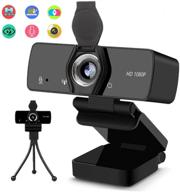 🎥 burxoe 1080p hd webcam with microphone for desktop laptop, usb pc camera with 110-degree wide angle, mic privacy cover, tripod stand – ideal for conferences, video calls, and online studies logo