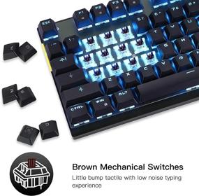 img 2 attached to MOTOSPEED Wireless Mechanical Keyboard Compatible PC