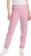 🌿 hanes women's ecosmart cinched cuff sweatpants: stylish comfort with eco-friendly design logo