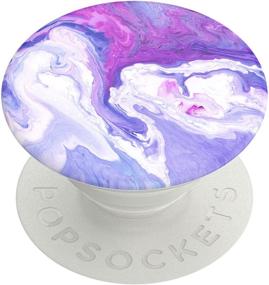 img 4 attached to 🌸 PopSockets PopGrip - Лаванда Флоу: Инновационная расширяемая подставка и захват со сменным верхом для смартфонов и планшетов.