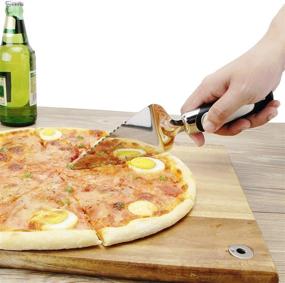 img 2 attached to MSY BIGSUNNY Stainless Steel Pie Server, Cake Server, and Pizza Server - a Multipurpose Serving Tool