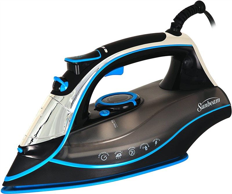 Classic Steam Iron boasts a sleek chrome Sunbeam