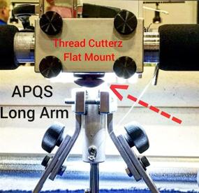 img 1 attached to 🔪 Convenient Flat Mountable Thread Cutter - Black: THREAD CUTTERZ Makes Precision Cuts Effortless