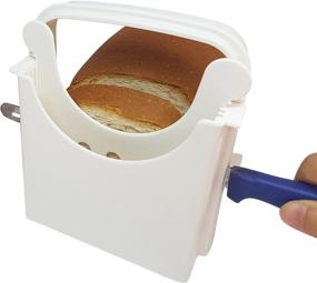 img 1 attached to Eon Concepts Bread Slicer Guide with Rubber Feet Paddings and E-book – Foldable Adjustable Loaf Cutter Machine for Homemade Bread, Customizable to 5 Thickness – Bagel, Sandwich, and Toast Slicer