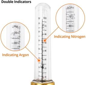 img 3 attached to QWORK 1/4” Nitrogen Flow Indicator with Flare Inlet and Outlet Connection