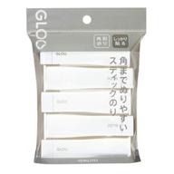 kokuyo square stick glue (gloo) s-size - pack of 5 sticks (high strength) logo