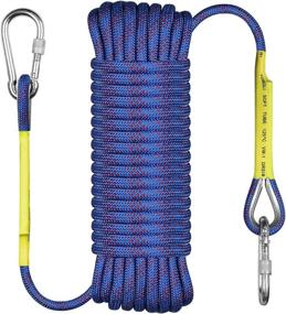 img 4 attached to 🧗 VOXLOVA High Strength Rock Climbing Rope, Outdoor Static Safety Rope, 10mm Hiking Tree Climbing Fire Escape Rappelling Rope, Fire Rescue Rope 10M(32ft) 20M(65ft)