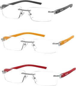 img 4 attached to VISCARE Rimless Reading Glasses Readers
