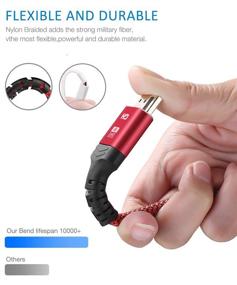 img 3 attached to 🔴 Высокоскоростной красный HDMI-кабель Highwings 4K 60Гц - 6,6 футов - 18 Гбит/сек космическая оплетка для HDR, 4K 2160p, 1080p, 3D - совместим с ARC и Ethernet, HDCP 2.2 - идеально подходит для мониторов, HDTV.