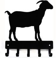 🐐 farm horned goat #1 key rack - small 6 inch wide, made in usa: organize keys in style! логотип