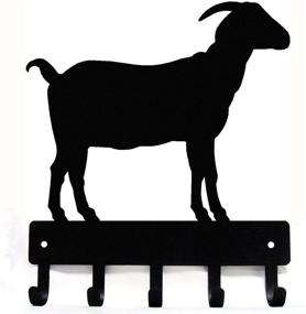 img 4 attached to 🐐 Farm Horned Goat #1 Key Rack - Small 6 inch Wide, Made in USA: Organize Keys in Style!