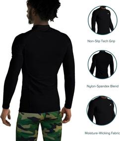 img 2 attached to 👕 CompressionZ Quick-Dry Long Sleeve Athletic Baselayer Shirt for Men