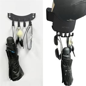 img 3 attached to 🧢 Compact Wall Mount Hat Rack with 4 Hooks - Organize up to 20 Ball Caps Easily with this Hat Holder and Organizing Hanger for Walls, Doors, Closets, Living Rooms, and Bedrooms