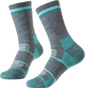 img 2 attached to 🧦 SOLAX Women's Crew Merino Wool Hiking & Walking Socks - 3 Pack for Outdoor Trekking, Cushioned, Breathable