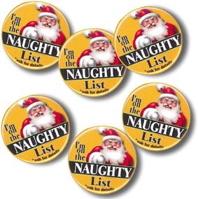 img 3 attached to 🍷 North Pole Enterprises Inc. Santa's Naughty List Set - Bundle with Gift Bag, Lump of Coal & Naughty List Pin (Set of 6)