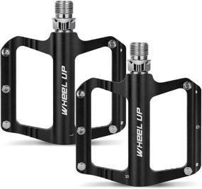 img 4 attached to 🚲 High-Quality Hamnor Heavy Duty Aluminum Alloy Bike Pedals with Non-Slip Design for Mountain Road Bikes | 9/16" Size | 3 Sealed Bearings | Sleek Matte Black Finish