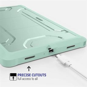 img 1 attached to 📱 Supveco Dual Layer Full Body Protection Case for Samsung Galaxy Tab A7 10.4 2020 with Built-in Screen Protector - Mint Green [SM-T500/T505/T507]