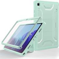 📱 supveco dual layer full body protection case for samsung galaxy tab a7 10.4 2020 with built-in screen protector - mint green [sm-t500/t505/t507] логотип