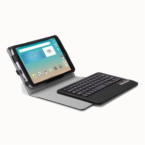 img 2 attached to 🔌 MoKo Wireless Bluetooth Keyboard Cover Case for LG G Pad F 8.0 inch - Black