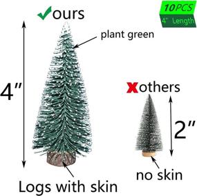 img 3 attached to 🌲 10PCS Mini Snow Frost Trees: Perfect Tabletop Winter Ornaments for DIY Holiday Party Decor and Christmas Decoration