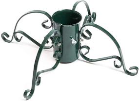 img 3 attached to 🎄 Green Metal Christmas Tree Stand - Sturdy Support for Medium to Large Xmas Trees (22 x 22 x 7 in)