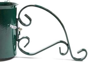 img 2 attached to 🎄 Green Metal Christmas Tree Stand - Sturdy Support for Medium to Large Xmas Trees (22 x 22 x 7 in)