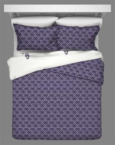 img 1 attached to 🛏️ Marble Hill Jasmeen Comforter Set King Size, Purple, 17303BEDDKNGPUR, 3-Piece