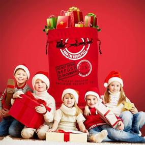 img 1 attached to 🎅 HBlife Large Personalized Santa Sack - 27-inch Retail Store Fixtures & Equipment