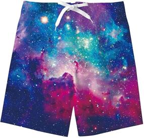 img 4 attached to 🍍 BFUSTYLE Pineapple Print Watertight Polyester Boyshorts: Boys' Swimwear