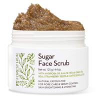 🌿 forest heal face sugar scrub - cellulite exfoliator for face and body - brightening & hydrating skin - pore care, acne, sebum control - facial scrub with andiroba oil (125 ml / 4.4 fl.oz) logo