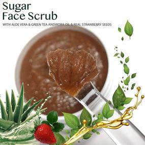 img 3 attached to 🌿 Forest Heal Face Sugar Scrub - Cellulite Exfoliator for Face and Body - Brightening & Hydrating Skin - Pore Care, Acne, Sebum Control - Facial Scrub with Andiroba Oil (125 ml / 4.4 fl.oz)