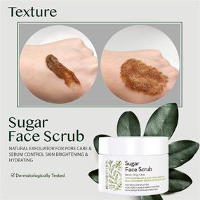 img 1 attached to 🌿 Forest Heal Face Sugar Scrub - Cellulite Exfoliator for Face and Body - Brightening & Hydrating Skin - Pore Care, Acne, Sebum Control - Facial Scrub with Andiroba Oil (125 ml / 4.4 fl.oz)