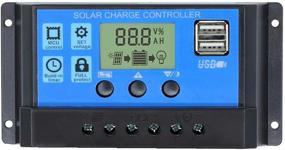 img 4 attached to 🌞 Intelligent 30A Solar Charge Controller for 12V/24V Solar Panels with Dual USB Ports, LCD Display, Timer Setting, and Adjustable Parameters for ON/Off Hours