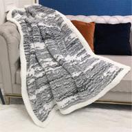 cozy up in style: fansiy sherpa blanket throw - soft fuzzy bed blanket for all-season comfort логотип