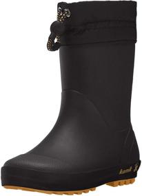 img 4 attached to Kamik Drizzly Black Medium Toddler Boys' Boots: Stylish and Functional Footwear