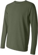 comfort colors garment dyed long sleeve c6014 men's clothing in shirts logo