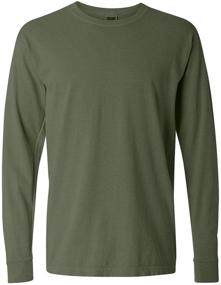 img 2 attached to Comfort Colors Garment Dyed Long Sleeve C6014 Men's Clothing in Shirts