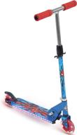 🕷️ optimized huffy marvel spider-man electro-light blue inline scooter for kids logo