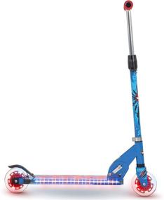 img 3 attached to 🕷️ Optimized Huffy Marvel Spider-Man Electro-Light Blue Inline Scooter for Kids