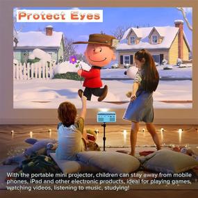img 3 attached to 🎥 XOPPOX Mini Video Projector: Portable Outdoor Movie Theater for Kids, Perfect Gift with HDMI, USB and AV Interfaces
